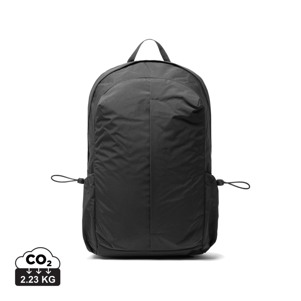 Logotrade corporate gift picture of: KENTO URBAN RCS recycled nylon 15.6 inch Backpack with front