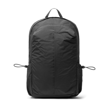 Logo trade promotional merchandise image of: KENTO URBAN RCS recycled nylon 15.6 inch Backpack with front