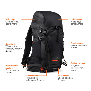 Logotrade advertising product image of: Nordic Drift Trail RCS backpack 33L