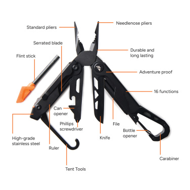 Logotrade advertising product picture of: Nordic Drift Adventure Multi-function Pliers
