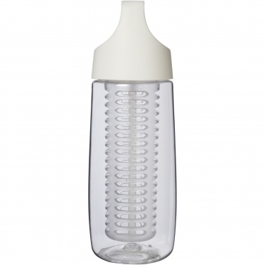 Logo trade meened foto: HydroFruit 700 ml taaskasutatud plastikust spordipudel koos keeratava kaane ja infusiooniga