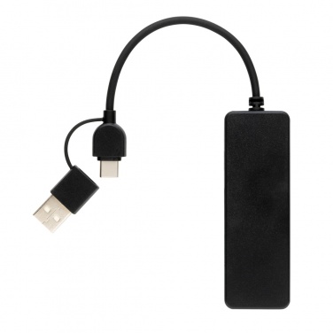 Logotrade ärikingituse foto: RCS taaskasutatud plastist kahe sisendiga USB-jaotur