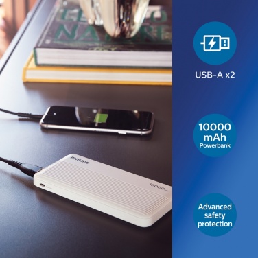 Logo trade reklaamkingi pilt: Philipsi 10 000 mAh õhuke akupank