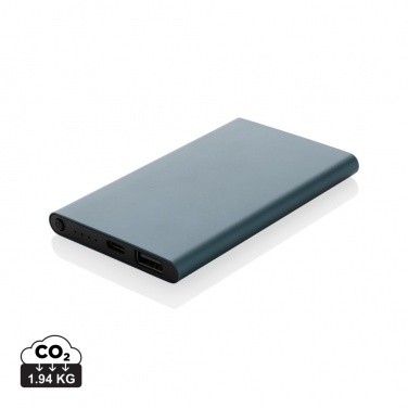 Logotrade reklaamkingituse foto: RCS-i taaskasutatud plastist/alumiiniumist 4000 mah C-tüüpi akupank