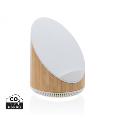 Logotrade ärikingi foto: Ovate bambusest 5W kõlar koos 15W juhtmevaba laadijaga