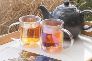 Logo trade reklaamkingituse pilt: Deluxe topeltseinaga galvaniseeritud klaasist kruus