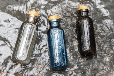 Logotrade reklaamkingid pilt: RCS RPET pudel bambusest kaane ja käepidemega