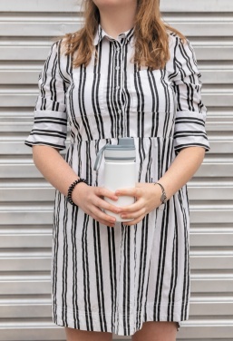 Logo trade meened foto: Roostevabast terasest vaakumpudel spordikaanega 550ml