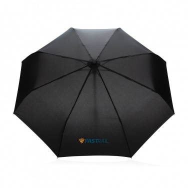 Logo trade firmakingituse pilt: 21" Impact AWARE™ RPET 190T bambusest automaatne avatav/sulgev vihmavari