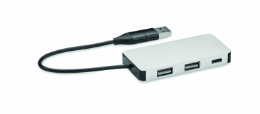 Logotrade ärikingituse foto: 3-pordiline USB-jaotur 20 cm kaabliga