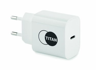 Logotrade ärikingitused pilt: 20W 2-pordiline USB-laadija EU pistik