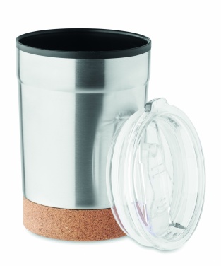Logotrade firmakingi foto: Topeltseinaga termoskruus, 300 ml, korgist alusega