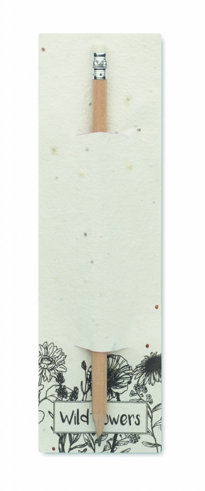 Logo trade meene pilt: Naturaalne pliiats seemnetega kotis