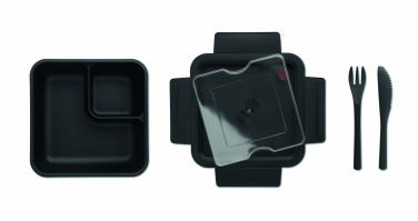 Logo trade reklaamtoote pilt: Lõunakarp koos söögiriistadega 600ml