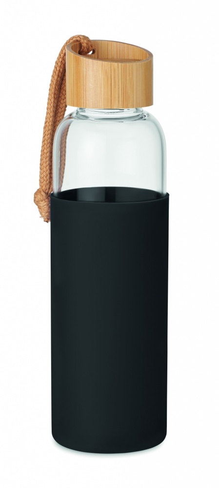 Logotrade firmakingituse foto: Klaaspudel 500 ml kotis
