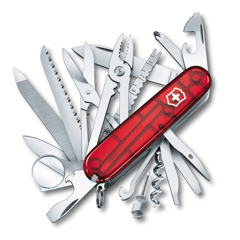 Logotrade ärikingitused pilt: Taskunuga SwissChamp, läbipaistev Victorinox