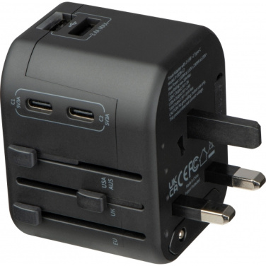 Logo trade reklaamtoote pilt: Reisiadapter Maracena