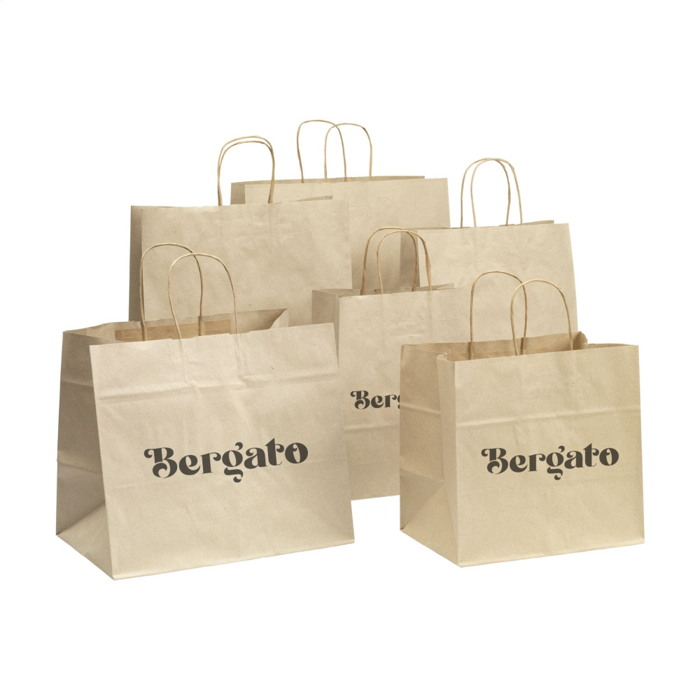 Logo trade reklaamkingid foto: Leaf It Bag Lai taaskasutatud rohupaber (90 g/m²) L