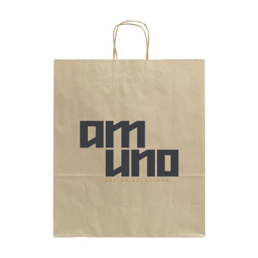 Logotrade reklaamkingi foto: Leaf It Bag Lai taaskasutatud rohupaber (90 g/m²) L