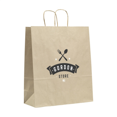 Logo trade reklaamkingid foto: Leaf It Bag Lai taaskasutatud rohupaber (90 g/m²) L