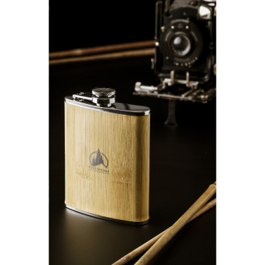 Logo trade reklaamkingituse pilt: Hipflask Bamboo 200 ml joogipudel