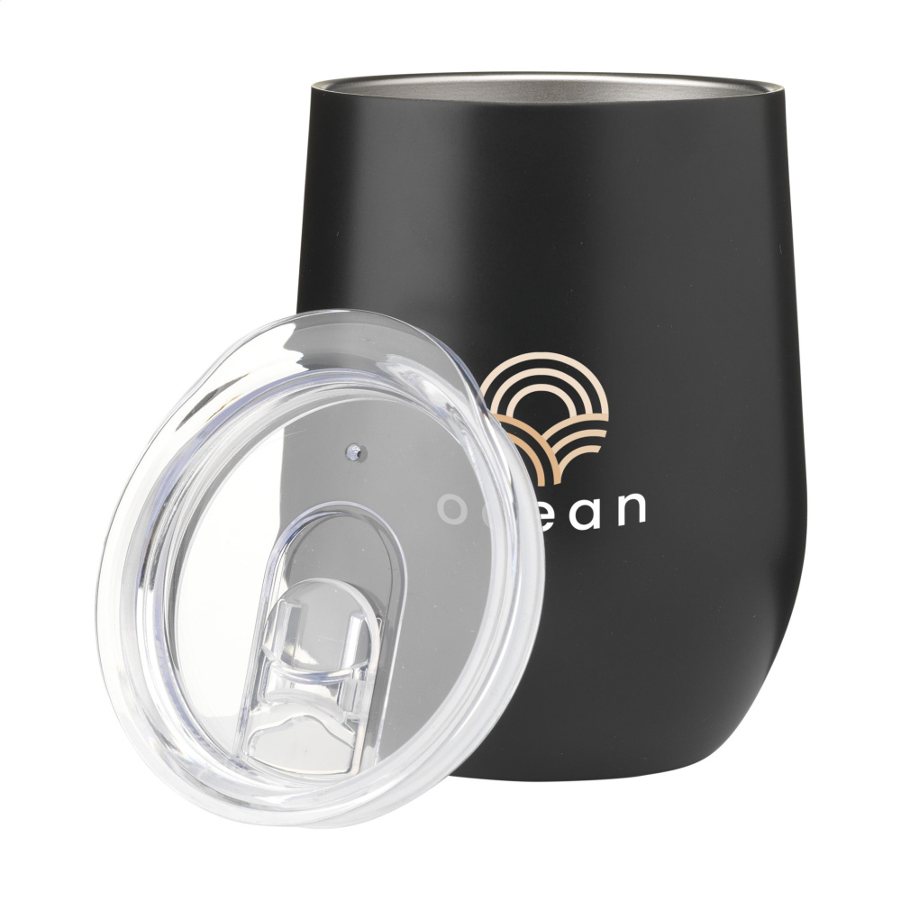 Logotrade firmakingitused pilt: Huevo RCS Recycled Steel Cup 350 ml termotass