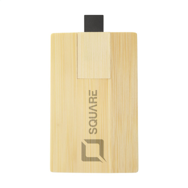 Logotrade firmakingitused pilt: Krediitkaart USB Bamboo 32 GB