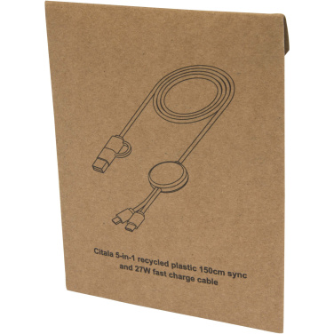 Logotrade firmakingid pilt: Citala 5-in-1 taaskasutatud plastist 150 cm kiirlaadimiskaabel