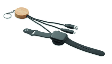 Logotrade ärikingid pilt: BULE võtmehoidjaga 4in1 60 W kaabliga