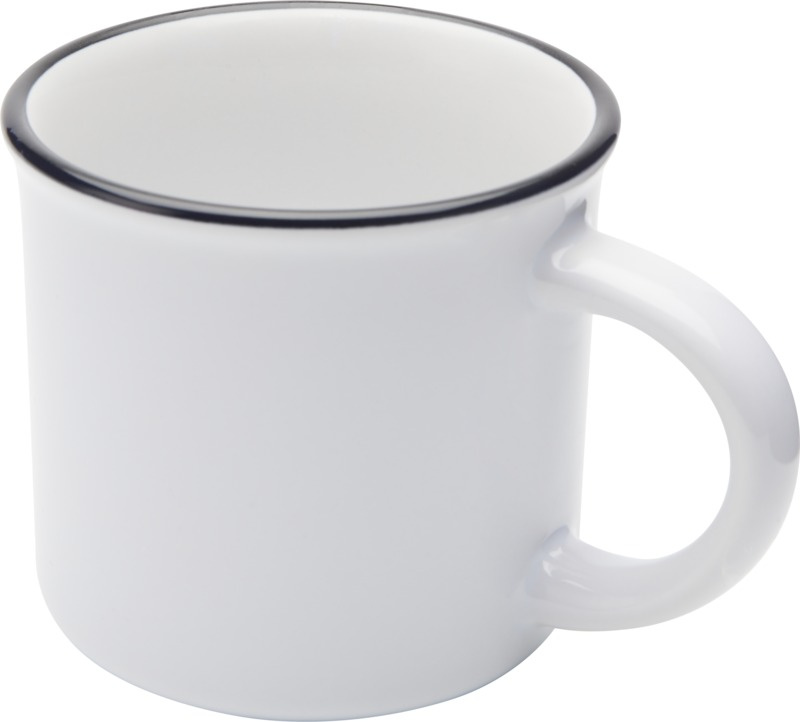 Logotrade reklaamtoote foto: Bari 240 ml keraamiline sublimatsioonikruus valge