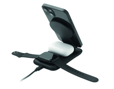 Logotrade reklaamtooted pilt: 3-ühes juhtmevaba laadija 15W PENDOLESS