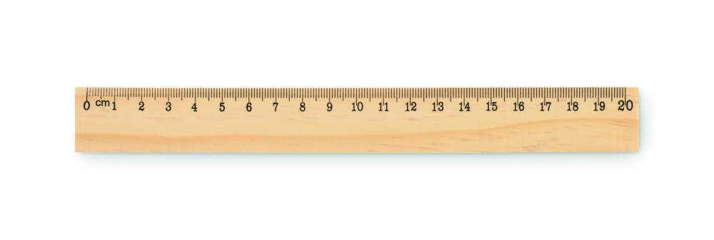 Logo trade reklaamkingituse pilt: RULER20 puidust joonlaud 20cm