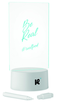 Logotrade firmakingi foto: LEDMEMO valgustatud LED-märkmetahvel