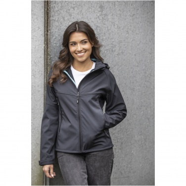 Logo trade mainoslahja ja liikelahja tuotekuva: Coltan-softshell-takki naisille, GRS-kierrätetty