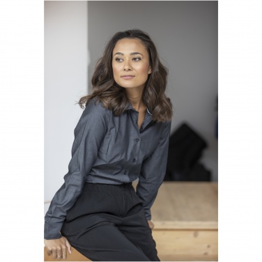 Logo trade mainostuote kuva: Cuprite long sleeve women's organic shirt