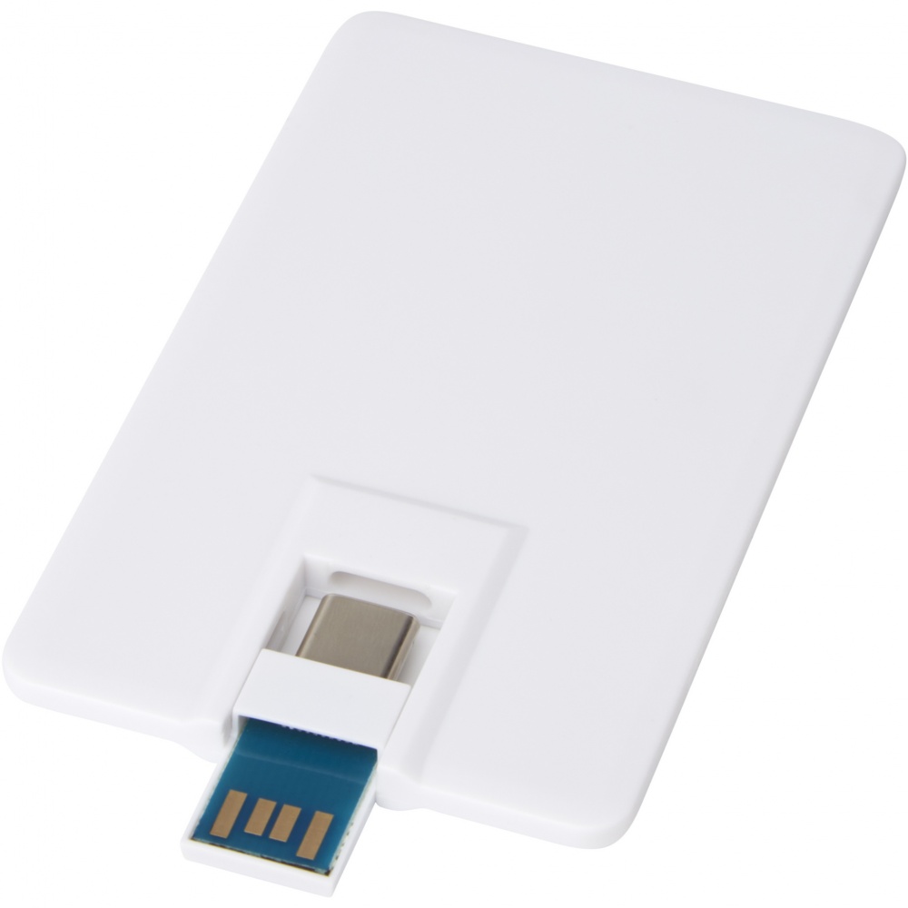 Logotrade liikelahjat kuva: Duo Slim 64 Gt USB-asema, Type-C ja USB-A 3.0