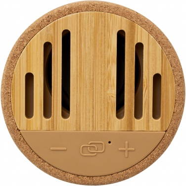Logotrade mainoslahjat kuva: Cerris 5 W:n Bluetooth®-kaiutin korkkimateriaalia