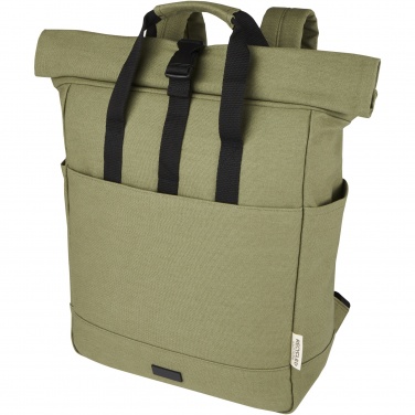 Logo trade mainoslahjat ja liikelahjat kuva: Joey 15” GRS-kierrätetystä kankaasta valmistettu rullattava reppu kannettavalle tietokoneelle 15 l