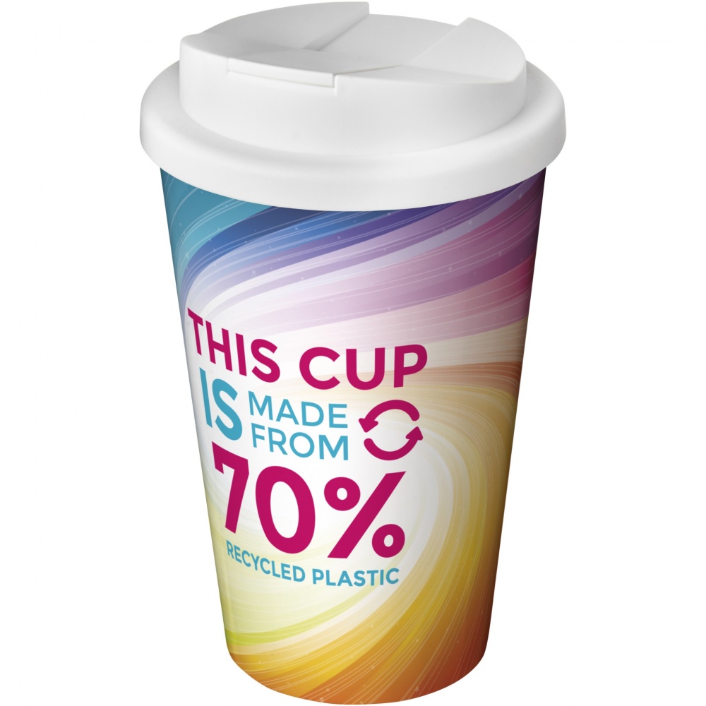 Logo trade liikelahjat mainoslahjat kuva: Brite-Americano® Eco 350 ml:n läikyttämätön eristetty kahvimuki