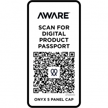 Logotrade liikelahjat kuva: Onyx Aware™ -lippis kierrätysmateriaalista, viisipaneelinen