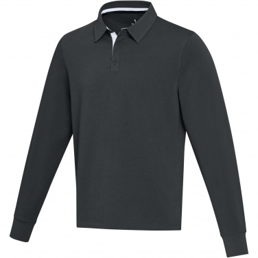 Logo trade mainostuote kuva: Clyde unisex organic rugby polo sweatshirt