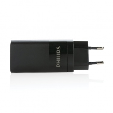 Logotrade liikelahjat kuva: Philips 65 W erittäin nopea PD 3-porttinen USB-laturi