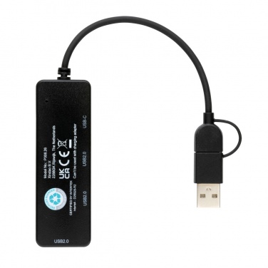 Logotrade mainoslahjat ja liikelahjat tuotekuva: RCS USB hub tuplaliitännällä kierrätetystä muovista