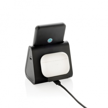 Logotrade liikelahja tuotekuva: Powerbase 3 in 1 -laturi virtapankilla RCS kierrätysmuovia