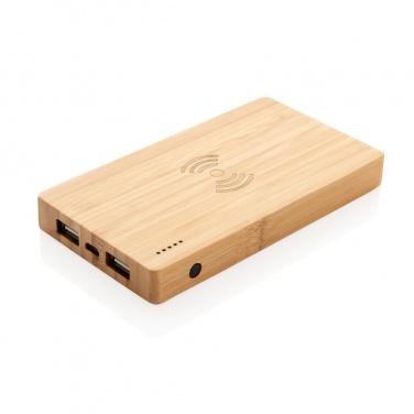 Logo trade liikelahjat tuotekuva: Bamboo 4000 mAh:n langaton 5W varavirtalähde
