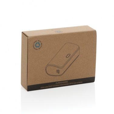Logo trade liikelahjat mainoslahjat kuva: FlashCharge 5000mAh pikalatausvirtapankki RCS muovista