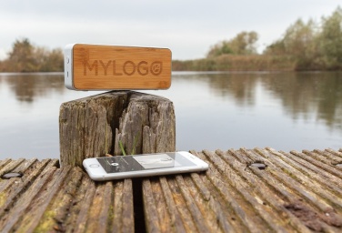 Logotrade liikelahja mainoslahja kuva: Langaton Nevada-bambukaiutin 3 W