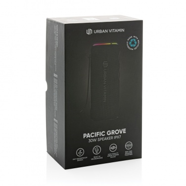 Logo trade liikelahjat mainoslahjat kuva: Urban Vitamin Pacific Grove 30W kaiutin IPX7 RCS muovista