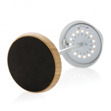 Logo trade liikelahjat mainoslahjat kuva: Pure Glow USB-ladattava pöytälamppu RCS muovista