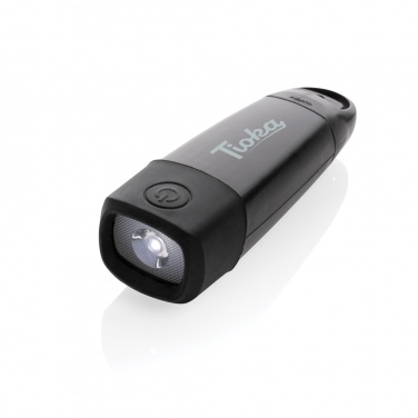 Logo trade mainoslahja kuva: Lightwave USB-uudelleenladattava taskulamppu kammella